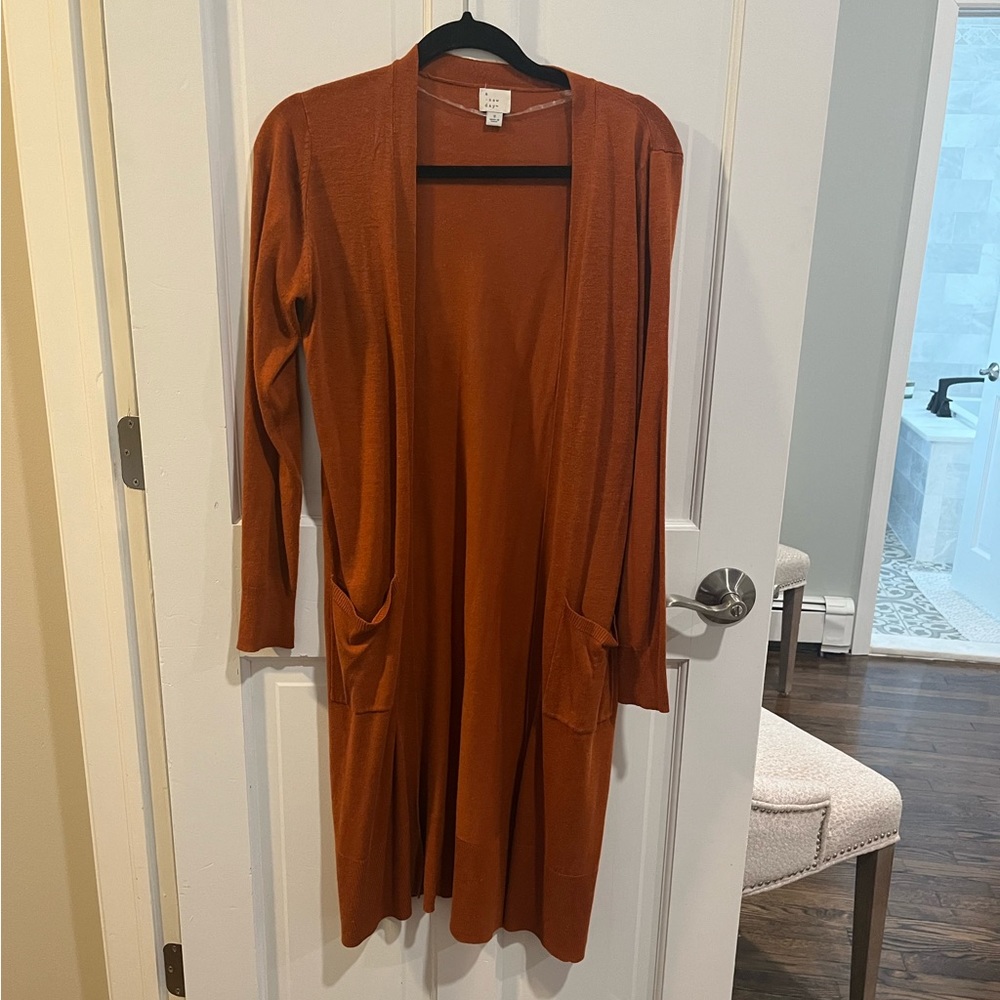 Burnt orange duster